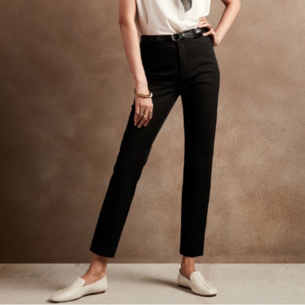 Banana Republic Black Comfort Stretch High Rise Sloan Pants